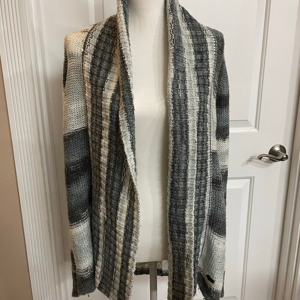 Vintage Y2K Fox Racing Open Front Cardigan Sweater Medium